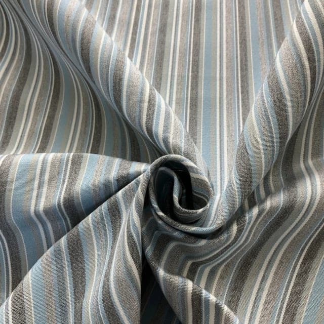 Sunbrella Stripes Porto Blue Chine 137 Cm Kumaş