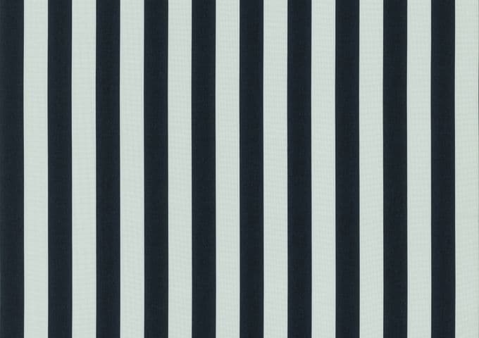 137 Cm Sunbrella Solids Kumaş-Yacht Stripe Black